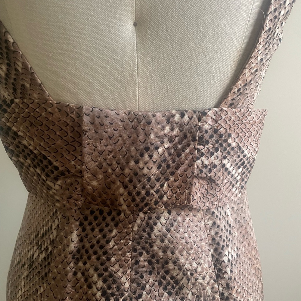 Vintage Tracy Reese Cocktail Snake Print Dress - Picture 6 of 6